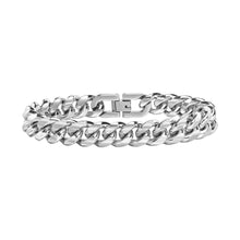 Cargar imagen en el visor de la galería, Pulsera Cubana 8mm - Silver