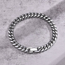 Cargar imagen en el visor de la galería, Pulsera Cubana 8mm - Silver