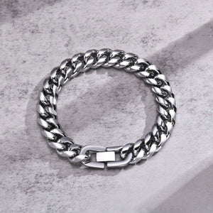 Pulsera Cubana 10mm - Silver