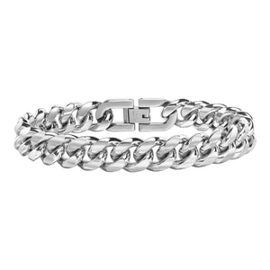 Pulsera Cubana 10mm - Silver