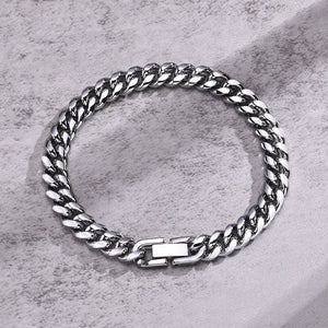 Pulsera Cubana 8mm - Silver