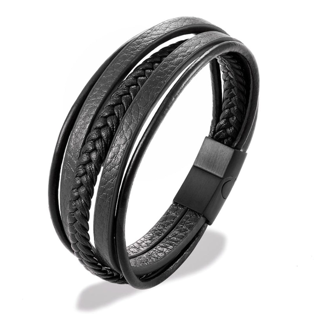 Leather Bracelet - Black