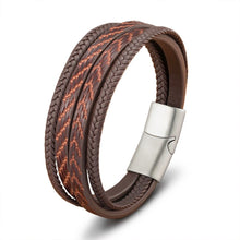 Cargar imagen en el visor de la galería, Pulsera Leather Serpent - Brown
