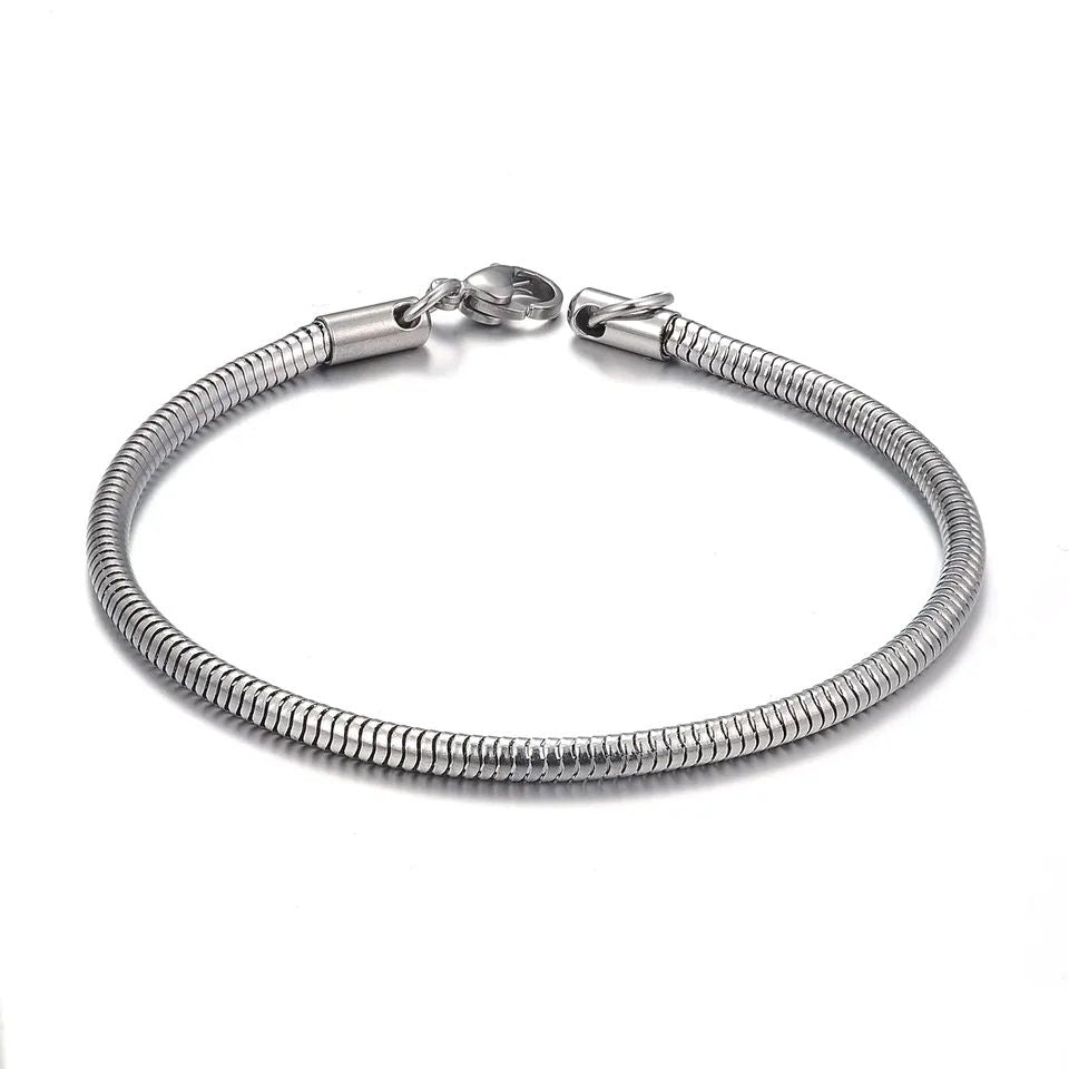 Pulsera Snake Round - Silver