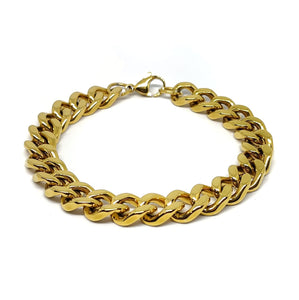 Cuban link bracelet - Gold